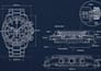design 3d wristwatch cad model, technical drawing, rendering and 3d printing